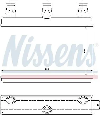 NISSENS 70522 Kalorıfer Radyatoru Bmw E60 E63 E64 GM 6933922