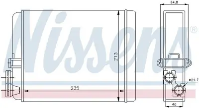 NISSENS 73641 Kalorıfer Radyatoru Volvo S60 2,0t 2,4 2001> S80 1998 2006 V70 2000> Xc70 2000> Xc90 GM 9171503