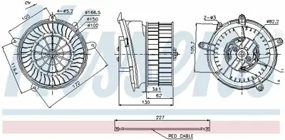 NISSENS 87152 Kalorıfer Motoru W202 97>00 S202 97>00 C208 97>02 A208 98>02 GM A2028209342