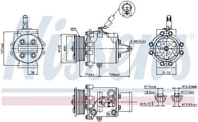 NISSENS 89591 Kompresor GM MR7813A138