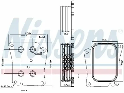 NISSENS 90777 Yag Sogutucusu (M271) W203 02>07 W204 07>14 C209 02>09 W211 02>08 R171 04>11 GM A2711880401