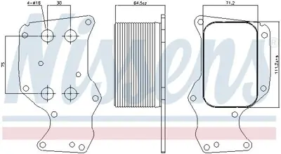 NISSENS 90851 Yag Sogutucu Bmw F20 F21 F22 F23 F87 F30 F31 GM 8585624