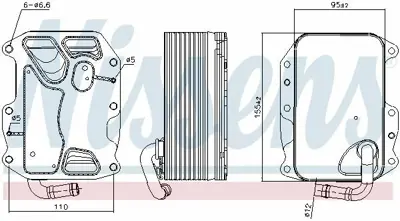 NISSENS 90852 Yag Sogutucu Amarok Touareg A4 A5 A6 A7 A8 Q5 Q7 Q8 15> Crte Czva Czvf Czvc Crtf GM 59117015K