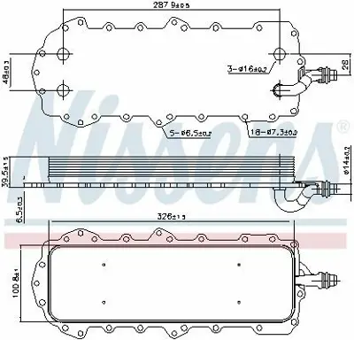 NISSENS 90944 Motor Yag Radyatoru GM LR010754