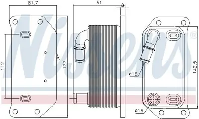 NISSENS 91188 Motor Yag Radyatoru Volvo C30 (533) D3 D4  10>  C70 Iı (542) D3 10>12 S40 Iı (544) D3 10>12 S60 Iı ( GM 31325045