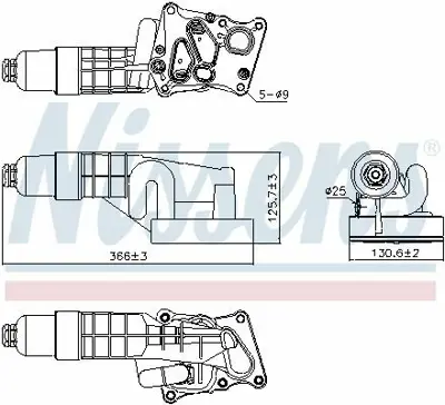 NISSENS 91197 Yag Sogutucusu (M271, Komple) W204 07>14 S204 07>14 C204 11> W212 09>15 S212 09>16 C207 09>16 A207 1 GM A2711880301