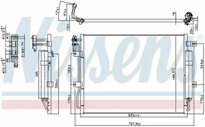 NISSENS 940406 Klima Radyatoru 306dt Dıscovery Iv L319 09>18 Range Rover Sport I L320 09>13 GM LR018405