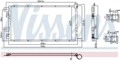 NISSENS 94591 Klima Radyatoru GM 64531490572