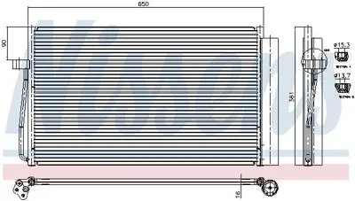 NISSENS 94747 Klima Radyatoru Bmw E60 E65 M57 N57 N67 GM 9122827