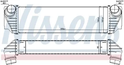 NISSENS 96100 Turbo Radyatoru Bmw F10 F11 F12 F01 F02 F03 F04 GM 7812016