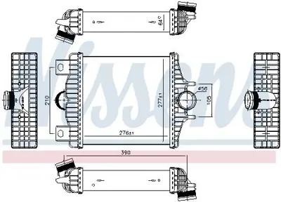 NISSENS 961427 Turbo Radyatoru Land Rover Range Iv Sport GM LR036432