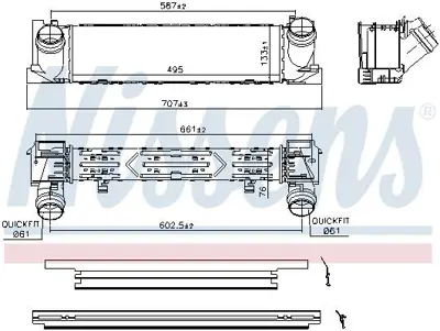 NISSENS 96552 Turbo Radyatoru Bmw F20 F30 N47 N13 GM 7600530