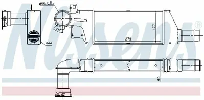 NISSENS 96656 Turb0 Radyatoru Corsa C Tıgra B Y13dt Z13dt Z13dtj Z17dth GM 93177425