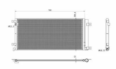 NRF 350494 Honda Civic 1.0 16-Condenserwith Dryer GM 80100TBCA01