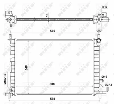 NRF 50130A Motor Su Radyatoru (+ac) Fiesta Iv 96>02 Mazda 121 Iii 1 0 - 1 3 Hcs 1 4 Cvh Klimali GM 1001856á