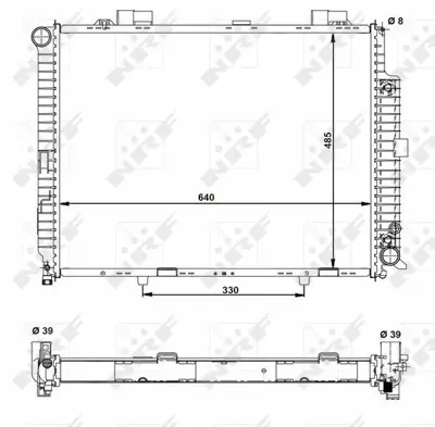 NRF 50575 Motor Su Radyatoru E-Class W210 96>99 S210 96>99 GM 2105003203