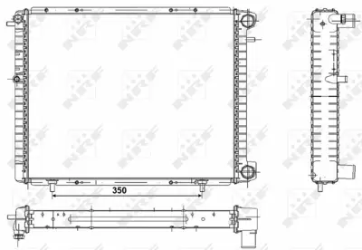 NRF 507351 Motor Radyator Kangoo 1.4 1.6 Clıo Iı 1 Sıra Al.Braz. Sıstem (Pıposuz) GM 8660000433