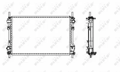 NRF 509696 Motor Su Radyatoru Transıt V184 2,4tdcı 01>06 Klimasız GM 4374556, GM YC158005HA