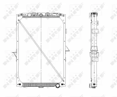 NRF 519559 Motor Su Radyatoru Daf Xf 105 Radyator (Cercevelı) - (Mt) GM 1739550