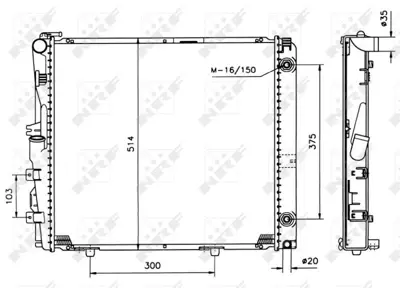 NRF 526573 Motor Su Radyatoru (Klimalı) W124 86>93 S124 86>92 C124 93>97 A124 93>98 GM A1245009003