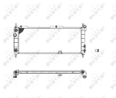 NRF 53631 Motor Su Radyatoru M,T Combo Corsa Corsa B Tıgra (680×273×26) GM 52459322