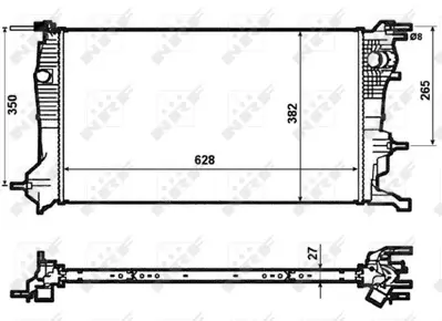 NRF 53963 Motor Radyatoru Megane Iıı Scenıc Iıı 1,5dcı - 1,4tce GM 214100002R