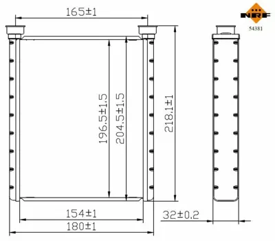 NRF 54381 Kalorıfer Radyatoru X156 13> X117 15>19 W176 13>18 W246 11>18 C117 13>19 GM A2468300161