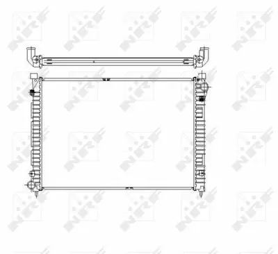 NRF 55444 Motor Su Radyatoru Klimasız Araclar Icın 18 K4f Freelander I L314 98<06 GM PCC000111