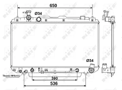 NRF 58415 Toyota Rav 4 2.0 00-Radiator GM 164002846087