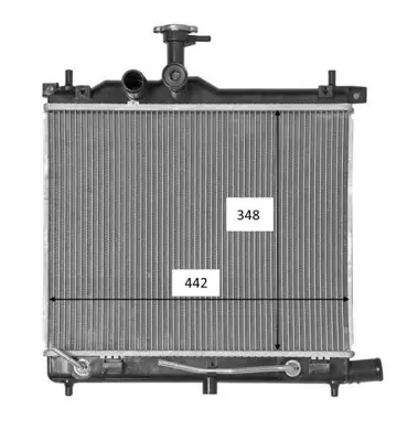 NRF 58460 Motor Su Radyatoru I10 1,1 1,2 2008> Otomatık (350×438×16) GM 253100X170