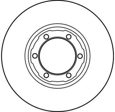 TRW DF1416 Fren Diski Ön L200 86>96 Havalı 258mm GM MB407031