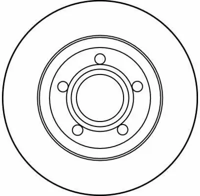 TRW DF2730 Fren Diski Ön A4 95>01 Düz 280mm GM 8D0615301AROH, GM 8DO615301A