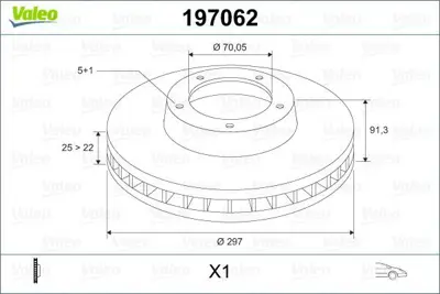 VALEO 197062 On Fren Diski Havali Astra F 1 8ı Corsa B 1 6 Gsi 16v 1 6ı Vectra A 1 7d 1 7 Td 1 8 1 8ı ANR4582, SDB000380, SBD000380, LANR4582, SDB00380