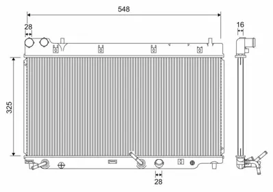 VALEO 701210 Motor Su Radyatoru Honda Jazz Iı 02-08 Otomatık (325x648x16) GM 19010PWAE01