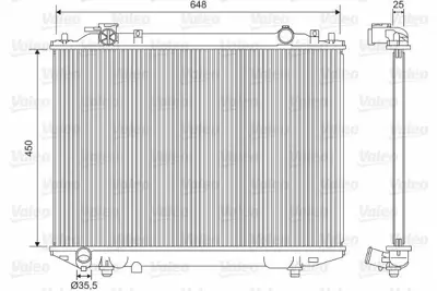 VALEO 701615 Motor Radyatoru (450x628x26) Ranger 2,5d 98-> Manuel GM 1378035