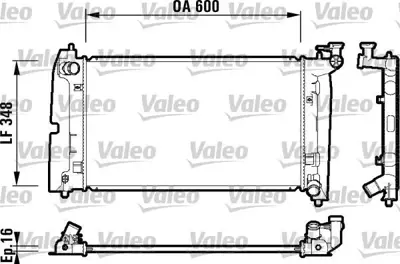 VALEO 734199 Motor Su Radyatoru Corolla Vvt I 02>07 Manuel GM 1640021140