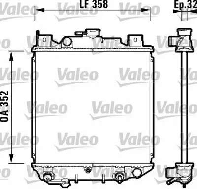 VALEO 734203 Motor Su Radyatoru Swıft Iı 90>94 Otomatık GM 1770063000000