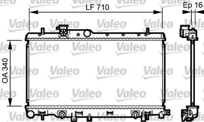 VALEO 734465 Motor Su Radyatoru Impreza 2,0 00> Legacy Iıı 2,0 98>03 Outback 2,0 00>03 Otomatık (340x688x16) GM 45111FE051