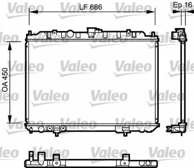 VALEO 735064 Motor Su Radyatoru Nıssan Xtraıl 2001 2013 Otomatık Vıtes GM 21460EQ30B