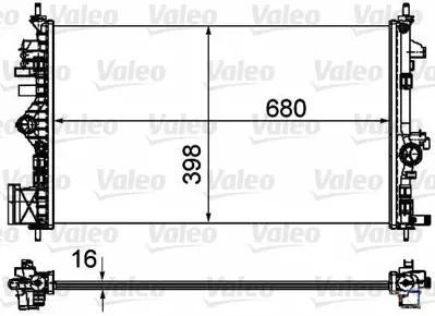 VALEO 735485 Radyator Opel Insıgnıa 1,6 01 - 09 GM 1300292