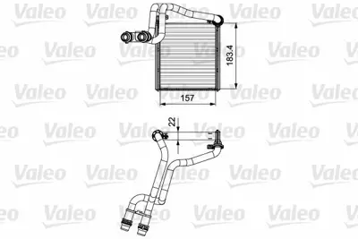 VALEO 811536 Kalorıfer Radyatörü GM 5C0819031