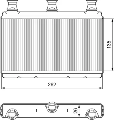 VALEO 811537 Kalorıfer Radyatoru Bmw E60 E63 E64 GM 8FH351312151, GM 64116933921, GM 64116933922, GM 64119159033, GM 9159033, GM 6933922, GM 6933921, GM 16933922