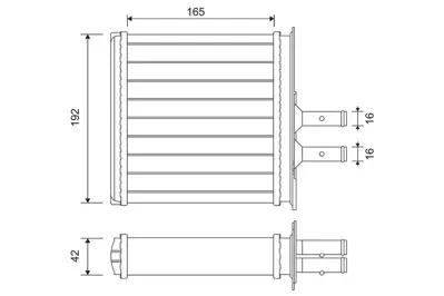 VALEO 812145 Kalorıfer Radyatoru Punto 1,2 - 1,4 GM 46721212