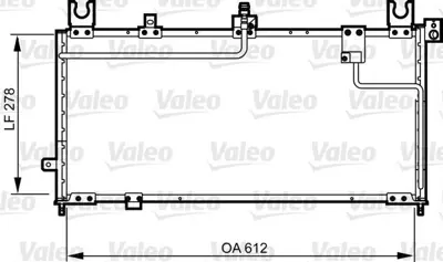 VALEO 814253 Klima Radyatoru Mazda 323 V 94>98 (Z5 Bp) - (612x278x16) GM B02H61480D