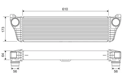 VALEO 818322 Turbosarj Radyatoru Vıano W639 10> Vıto W639 10> GM 6395011301, GM 8ML376737191, GM 96261, GM A6395011301