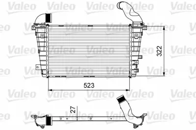 VALEO 818615 Turbo Radyatoru Opel Zafıra B 05>15 Z19dt GM 6302075