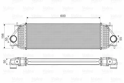 VALEO 818662 Turbo Radyatoru (Intercooler) Grand vıtara ıı 1,9 ddıs 05>15 (600×207×50) GM 1362067J00