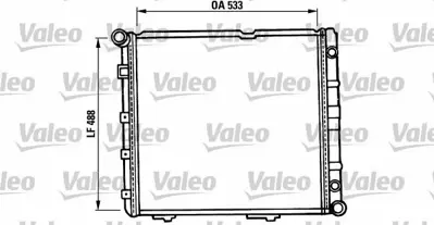 VALEO 819387 Motor Su Radyatoru (Klimalı) W124 85>93 S124 86>93 GM A1245009803