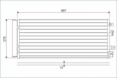 VALEO 822575 Klima Radyatörü Corsa E B10xfl-B10xft-B14nej-B14neh-B14xej-B14xel-B13dtc-B13dte-B13dtn-B13dtr GM 1850441