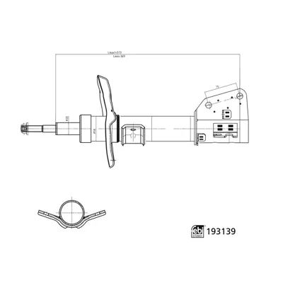 FEBI BILSTEIN 193139 On Amortısor Renault Master Iıı 10> Opel Movano 10> 2.3 Dcı  543020044R